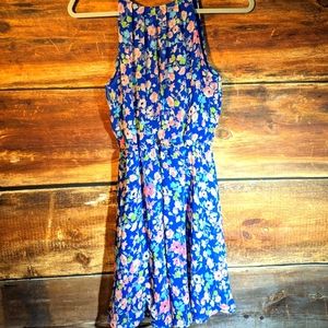 Blue Floral Dress 👗